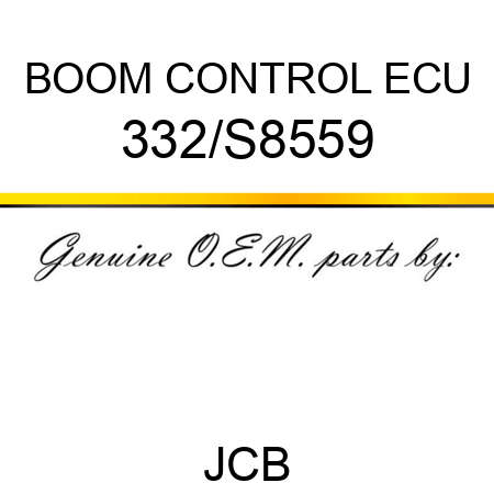 BOOM CONTROL ECU 332/S8559