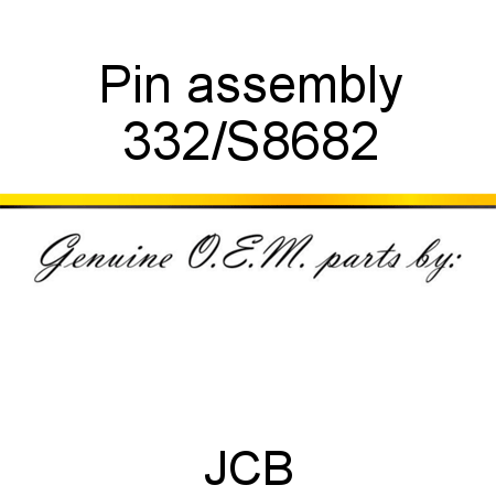 Pin, assembly 332/S8682