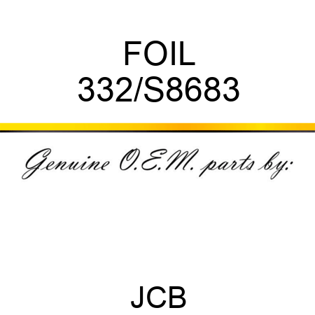 FOIL 332/S8683