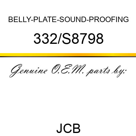 BELLY-PLATE-SOUND-PROOFING 332/S8798