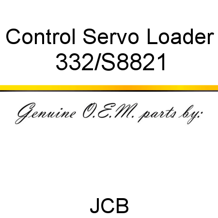 Control, Servo Loader 332/S8821