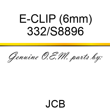 E-CLIP (6mm) 332/S8896