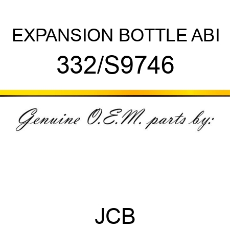 EXPANSION BOTTLE ABI 332/S9746