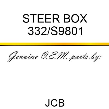 STEER BOX 332/S9801