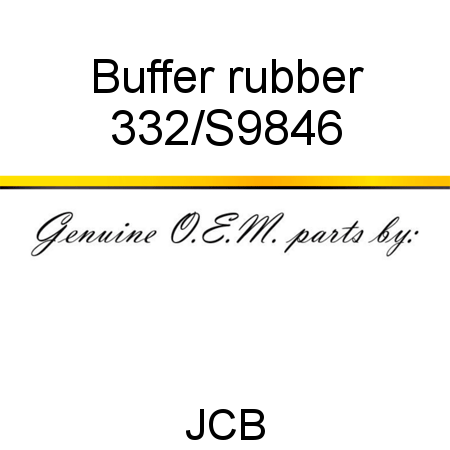 Buffer, rubber 332/S9846