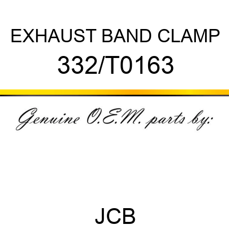 EXHAUST BAND CLAMP 332/T0163