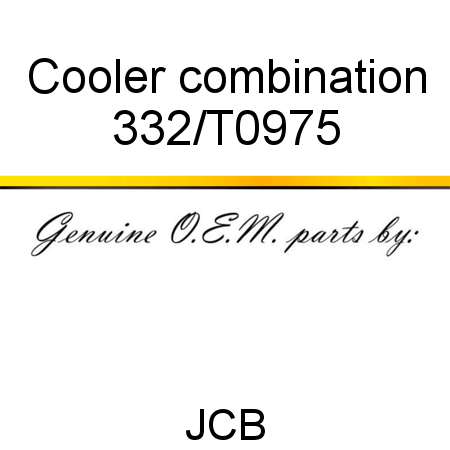 Cooler, combination 332/T0975