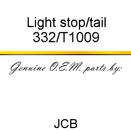 Light, stop/tail 332/T1009