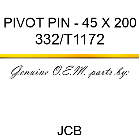 PIVOT PIN - 45 X 200 332/T1172