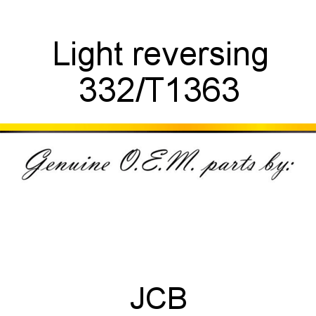 Light, reversing 332/T1363