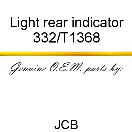 Light, rear indicator 332/T1368