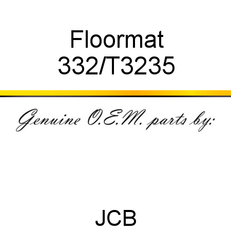 Floormat 332/T3235