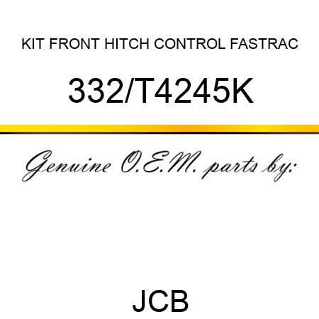 KIT FRONT HITCH CONTROL FASTRAC 332/T4245K