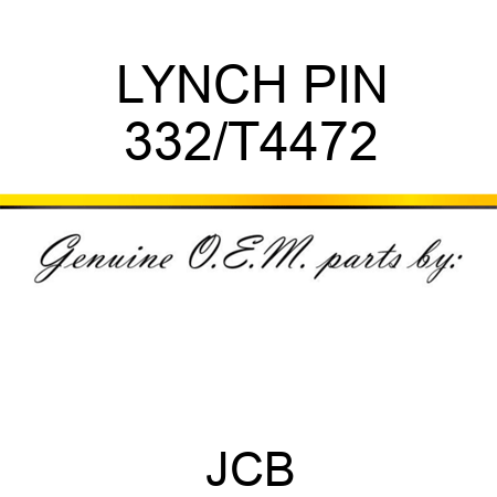 LYNCH PIN 332/T4472