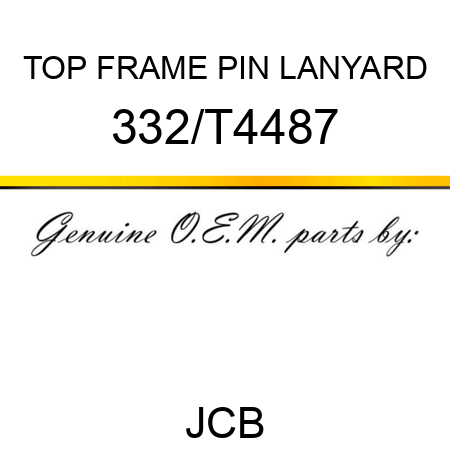 TOP FRAME PIN LANYARD 332/T4487