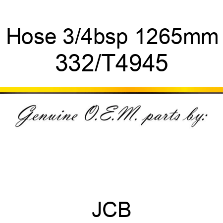 Hose 3/4bsp 1265mm 332/T4945