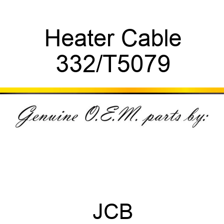 Heater, Cable 332/T5079