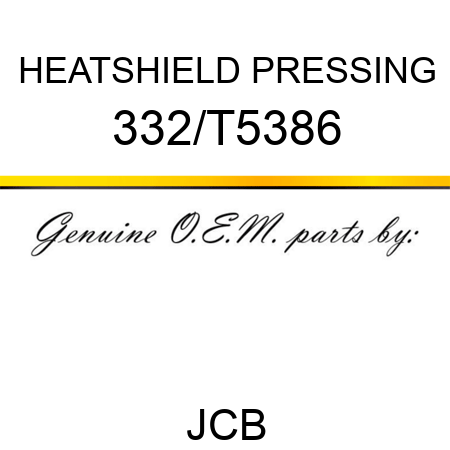 HEATSHIELD PRESSING 332/T5386