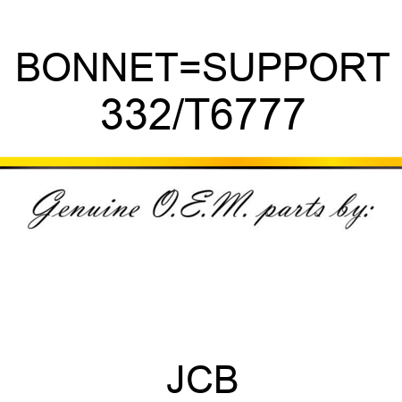 BONNET_SUPPORT 332/T6777