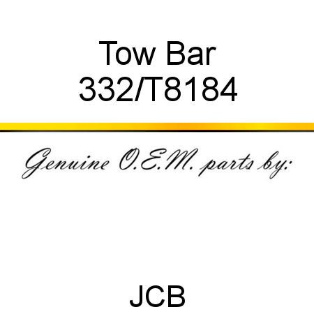 Tow Bar 332/T8184