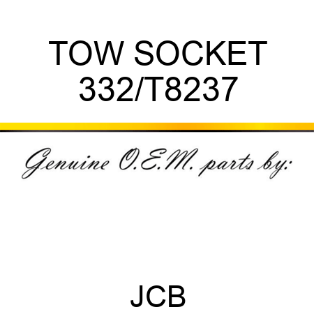 TOW SOCKET 332/T8237