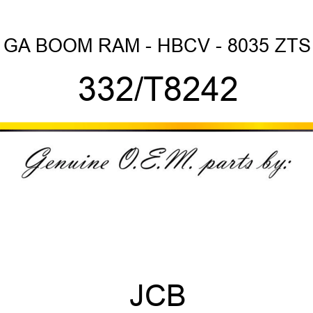 GA BOOM RAM - HBCV - 8035 ZTS 332/T8242