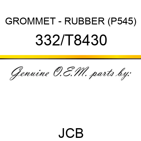 GROMMET - RUBBER (P545) 332/T8430