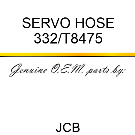 SERVO HOSE 332/T8475