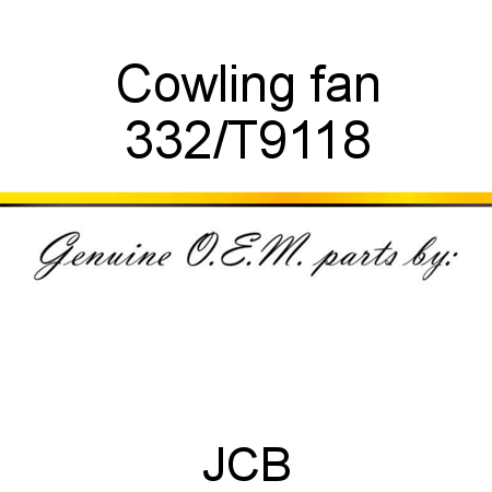 Cowling, fan 332/T9118