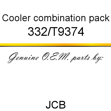 Cooler, combination pack 332/T9374