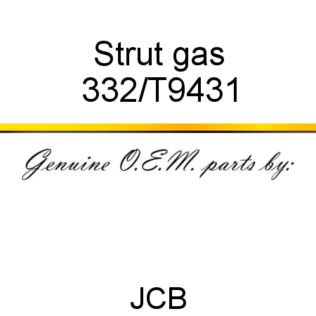 Strut, gas 332/T9431