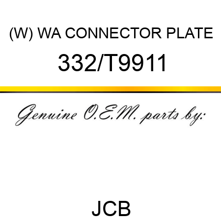 (W) WA CONNECTOR PLATE 332/T9911