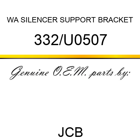 WA SILENCER SUPPORT BRACKET 332/U0507