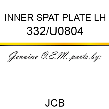 INNER SPAT PLATE LH 332/U0804