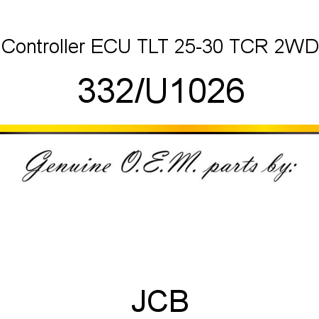 Controller, ECU, TLT 25-30 TCR 2WD 332/U1026