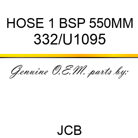 HOSE 1 BSP 550MM 332/U1095