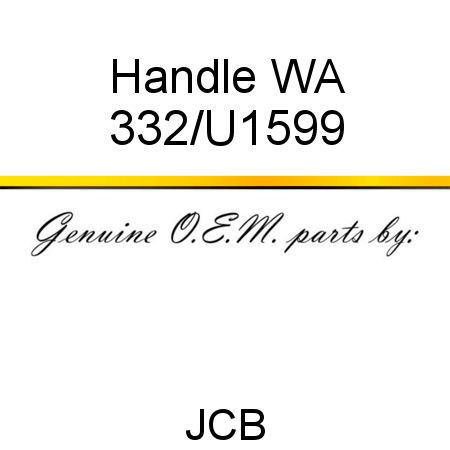 Handle, WA 332/U1599