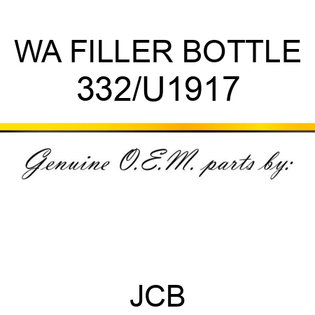 WA FILLER BOTTLE 332/U1917