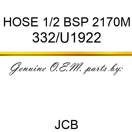 HOSE 1/2 BSP 2170M 332/U1922