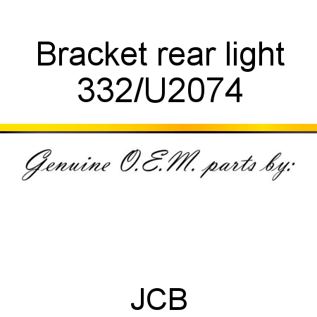 Bracket, rear light 332/U2074