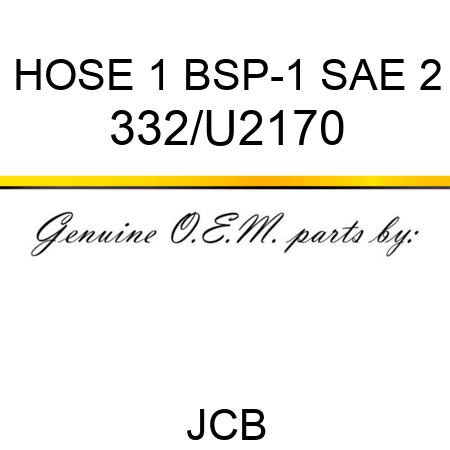 HOSE 1 BSP-1 SAE 2 332/U2170