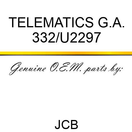 TELEMATICS G.A. 332/U2297