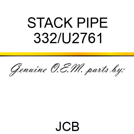 STACK PIPE 332/U2761