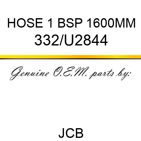 HOSE 1 BSP 1600MM 332/U2844