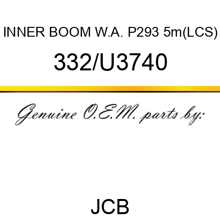 INNER BOOM W.A. P293 5m(LCS) 332/U3740