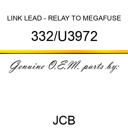 LINK LEAD - RELAY TO MEGAFUSE 332/U3972