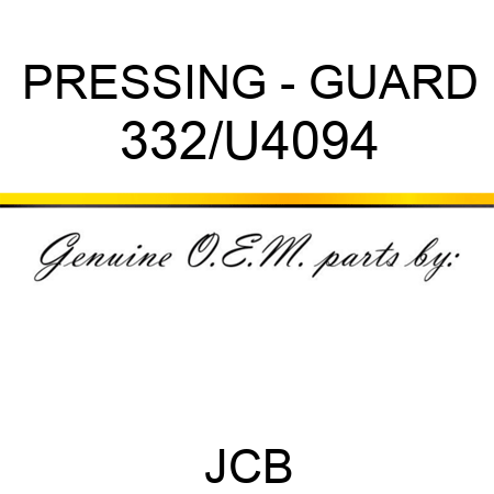 PRESSING - GUARD 332/U4094