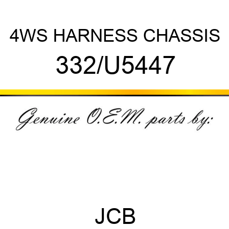 4WS HARNESS CHASSIS 332/U5447