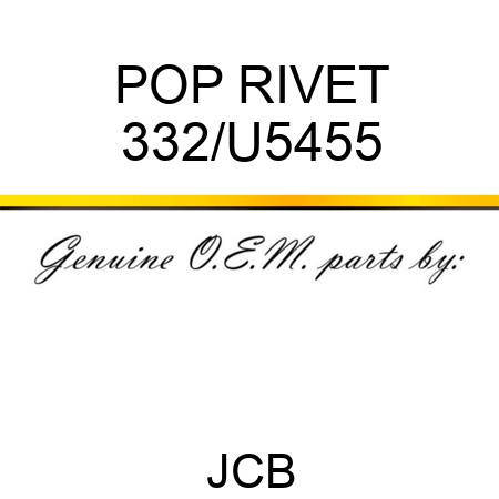 POP RIVET 332/U5455