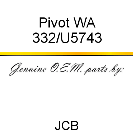 Pivot, WA 332/U5743